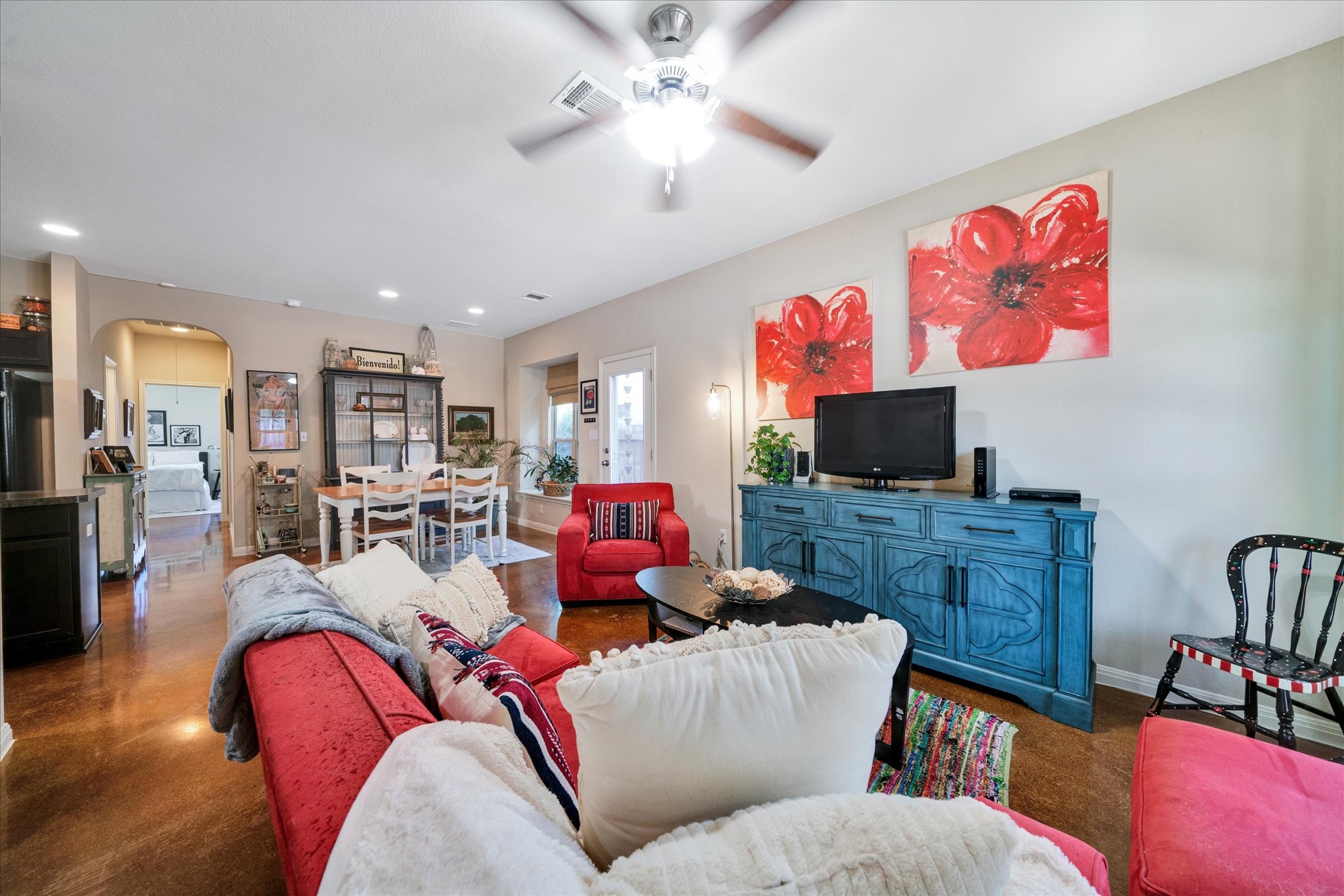 4517 Inicio Lane, Unit 353 Austin, TX 78725 - Photo 1 of 1 The family room is flooded with natural light.