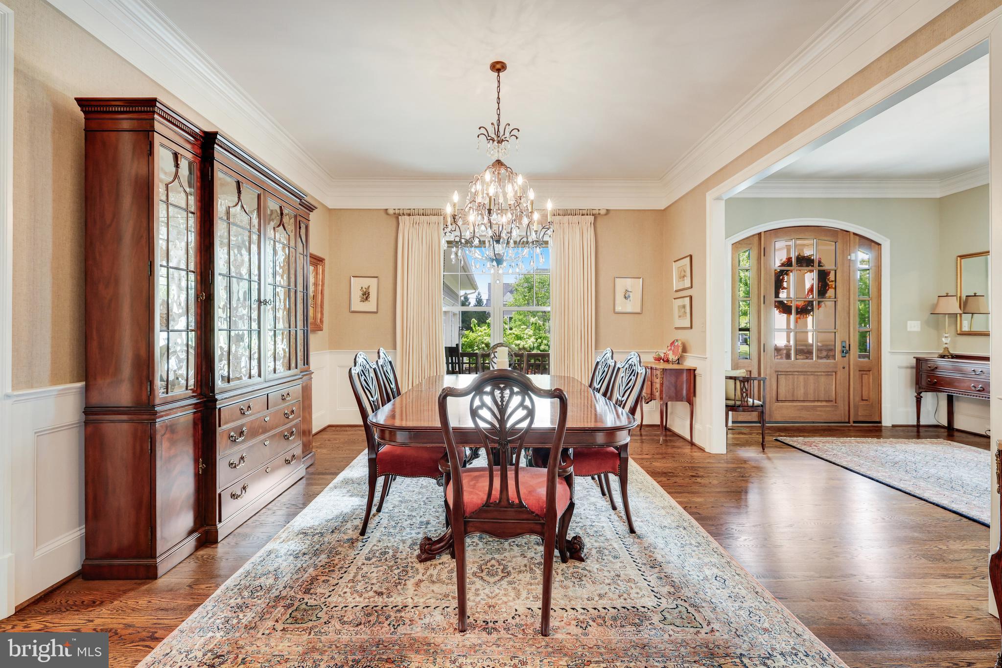 1415 Kurtz Road McLean, VA 22101 - Photo 20 of 129 a view of a dining room with furniture window and wooden floor