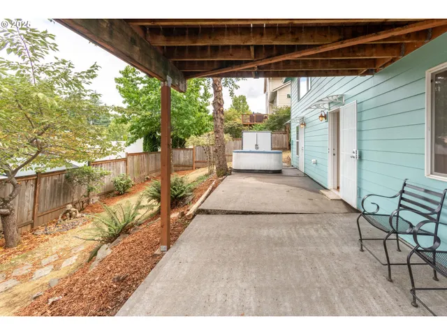 a view of outdoor space with seating