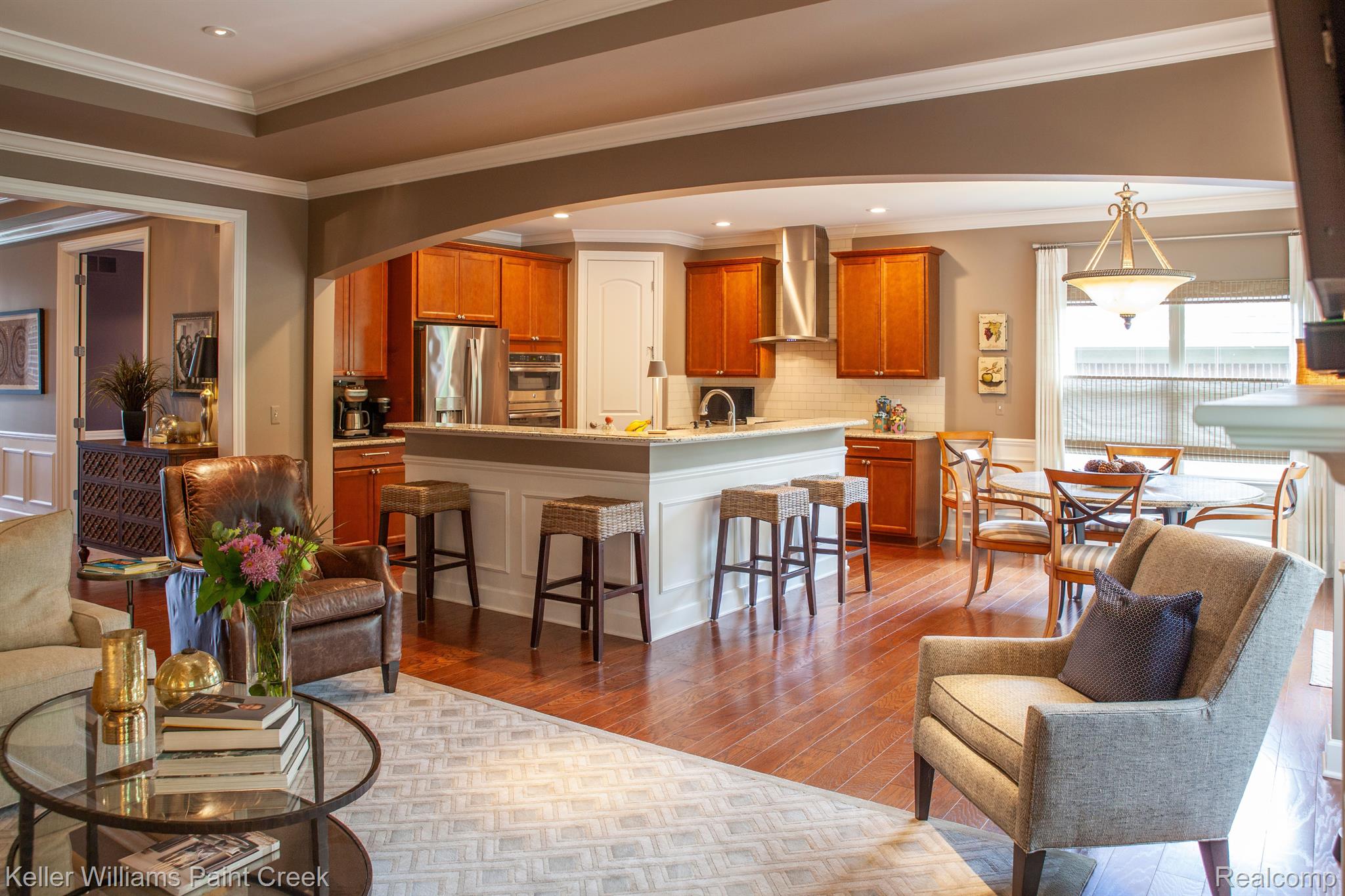 5514 Woodfall Road Clarkston, MI 48348 - Photo 53 of 53 Great Room open floor Plan to kitchen