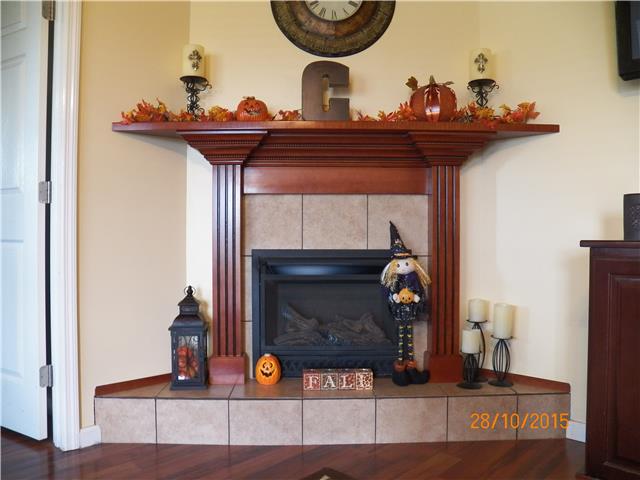 7680 East Gum Road Murfreesboro, TN 37127 - Photo 4 of 14 Here's a closer view of the gas fireplace featuring a tile surround and custom millwork and mantle. Just so pretty!