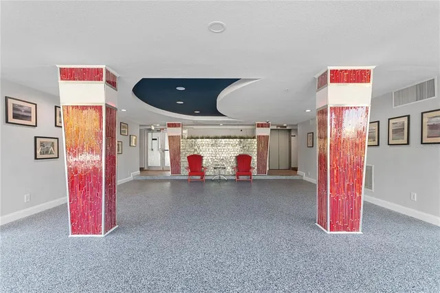 a room with furniture and window