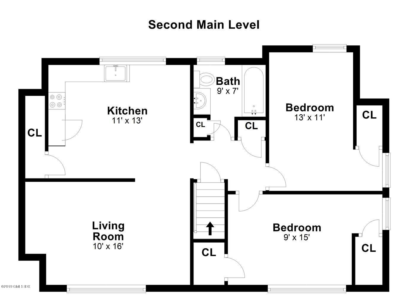 2 Booth Terrace Greenwich, CT 06830 - Photo 6 of 8 a picture of a floor plan