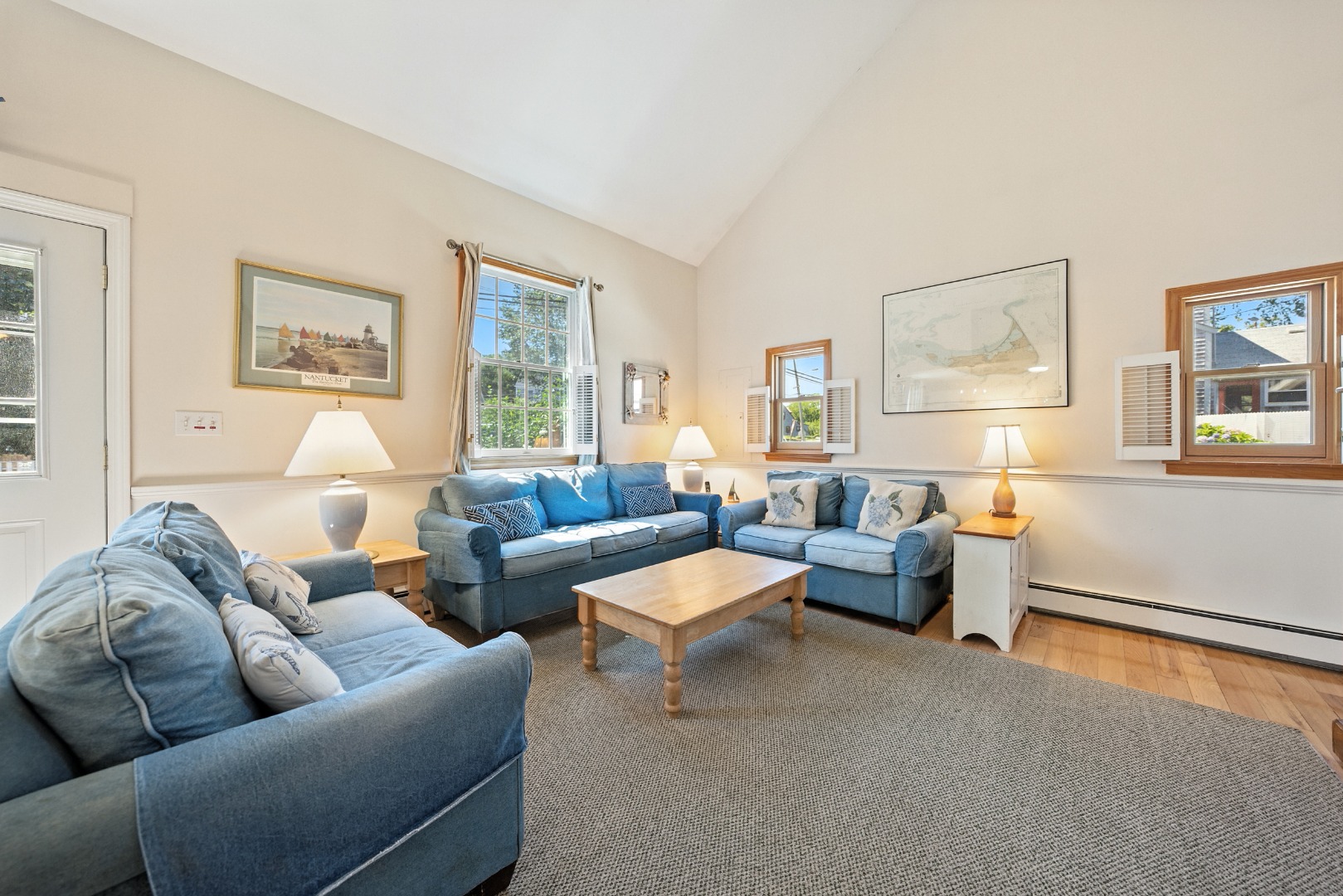 52 Pleasant Street Nantucket, MA 02554 - Photo 8 of 36 a living room with furniture and a window