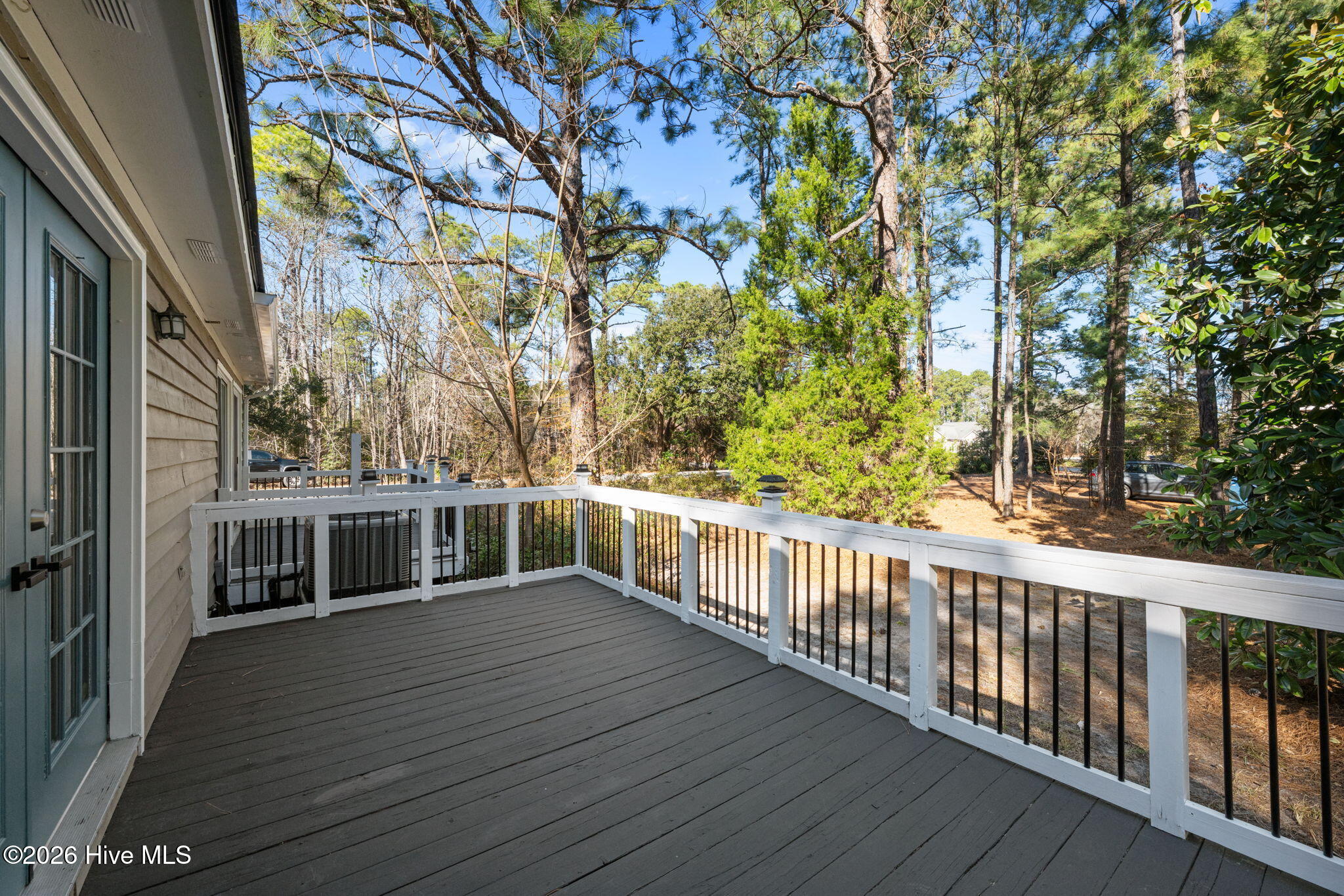5801 Jolly Roger Road New Bern, NC 28560 - Photo 9 of 55 Back deck surrounded by mature trees