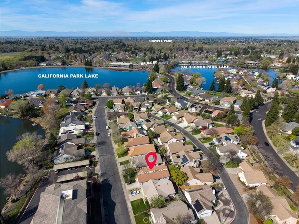 an aerial view of a city