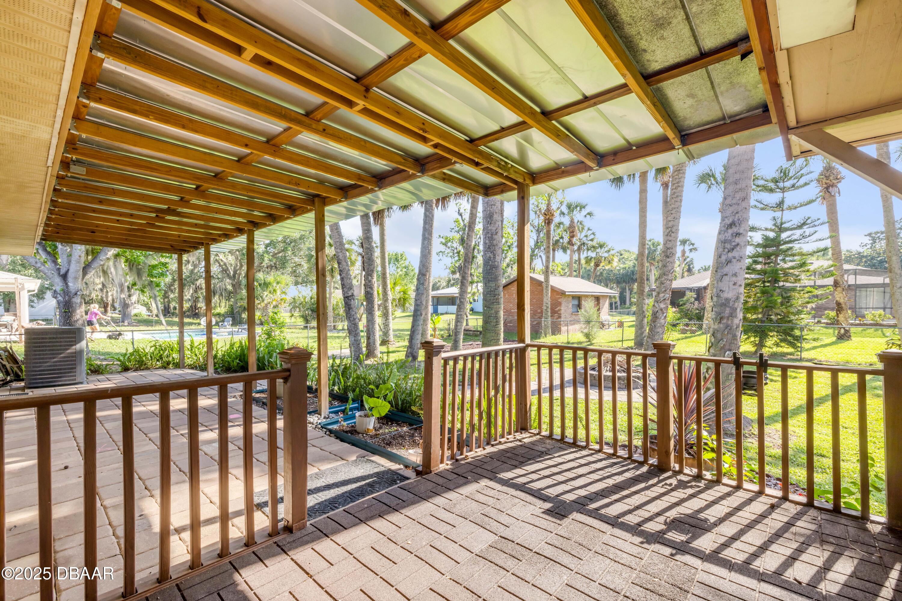 1617 Hontoon Road DeLand, FL 32720 - Photo 28 of 43 a view of a wooden deck