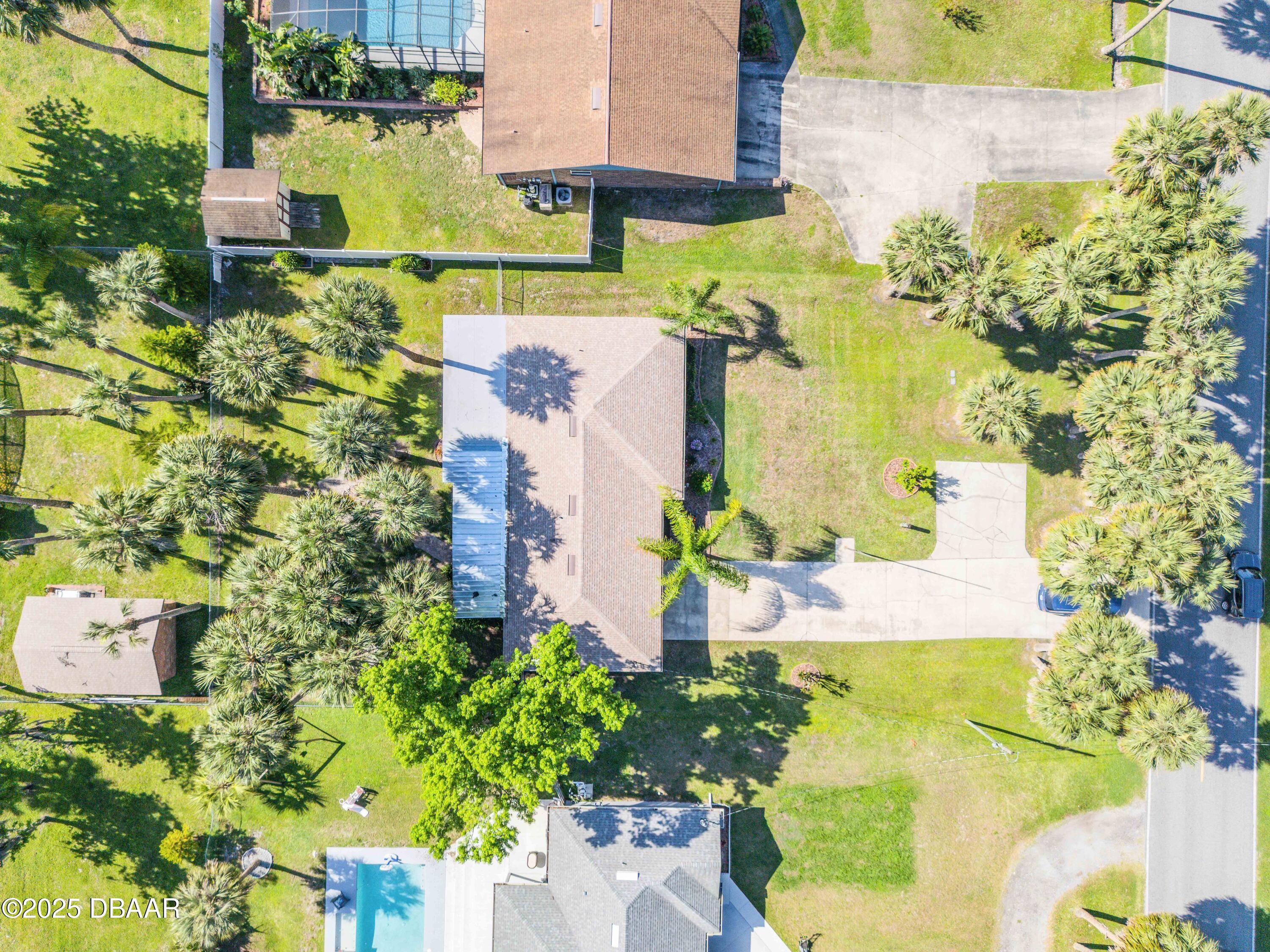 1617 Hontoon Road DeLand, FL 32720 - Photo 39 of 43 an aerial view of residential house with outdoor space and swimming pool