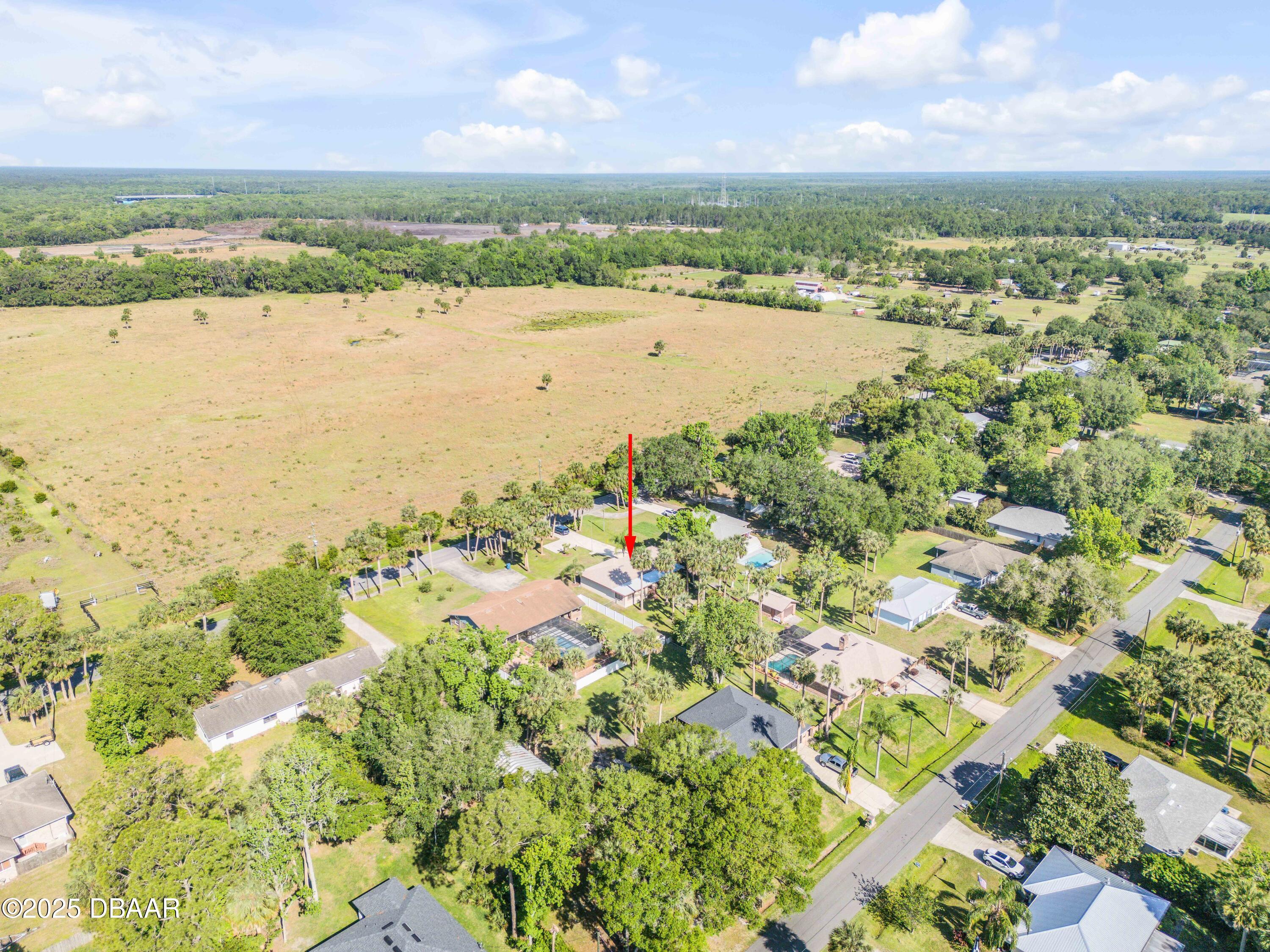 1617 Hontoon Road DeLand, FL 32720 - Photo 42 of 43 an aerial view of ocean and residential houses with outdoor space