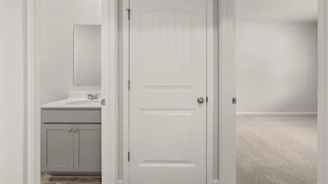 wooden floor and closet in a room