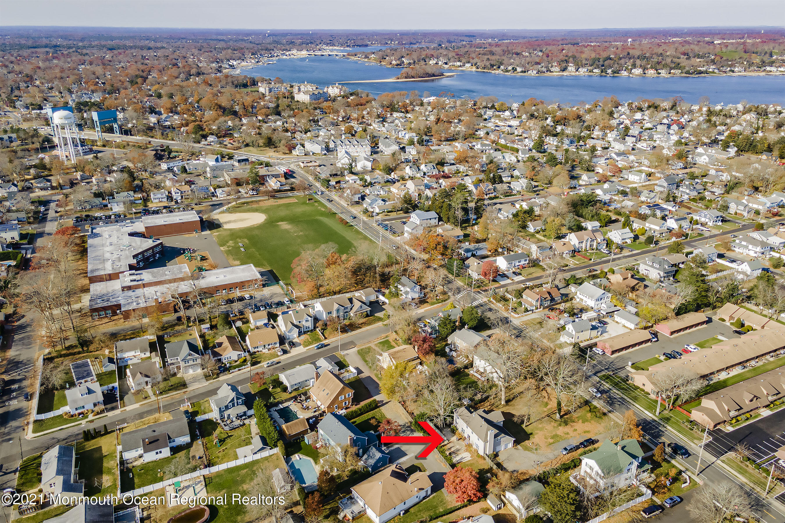 914 Ocean Road Point Pleasant, NJ 08742 - Photo 33 of 40 Aerial Rear Right 1 arrow
