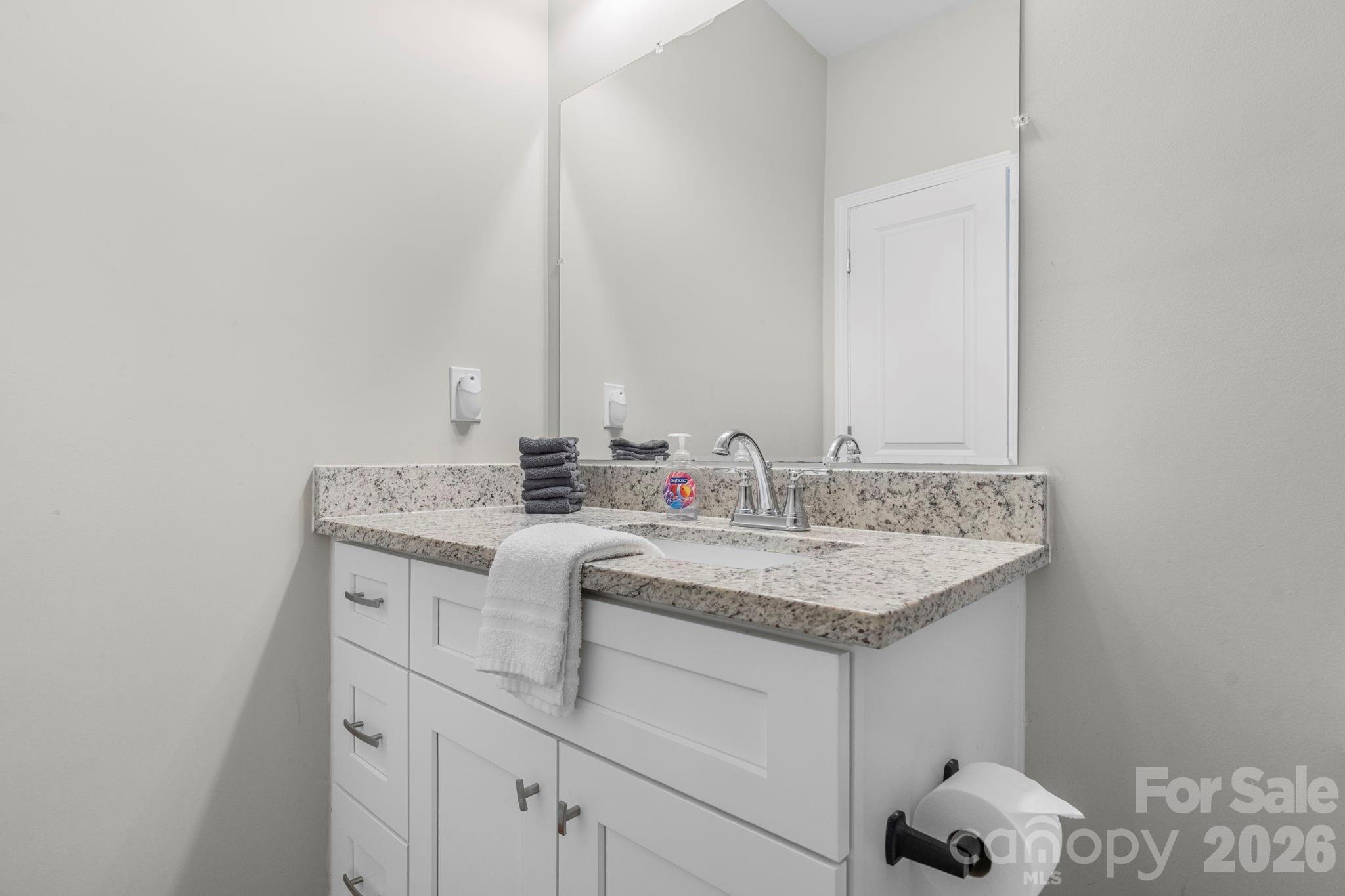 402 2nd Street Southwest Hickory, NC 28602 - Photo 16 of 24 a bathroom with a sink and a mirror
