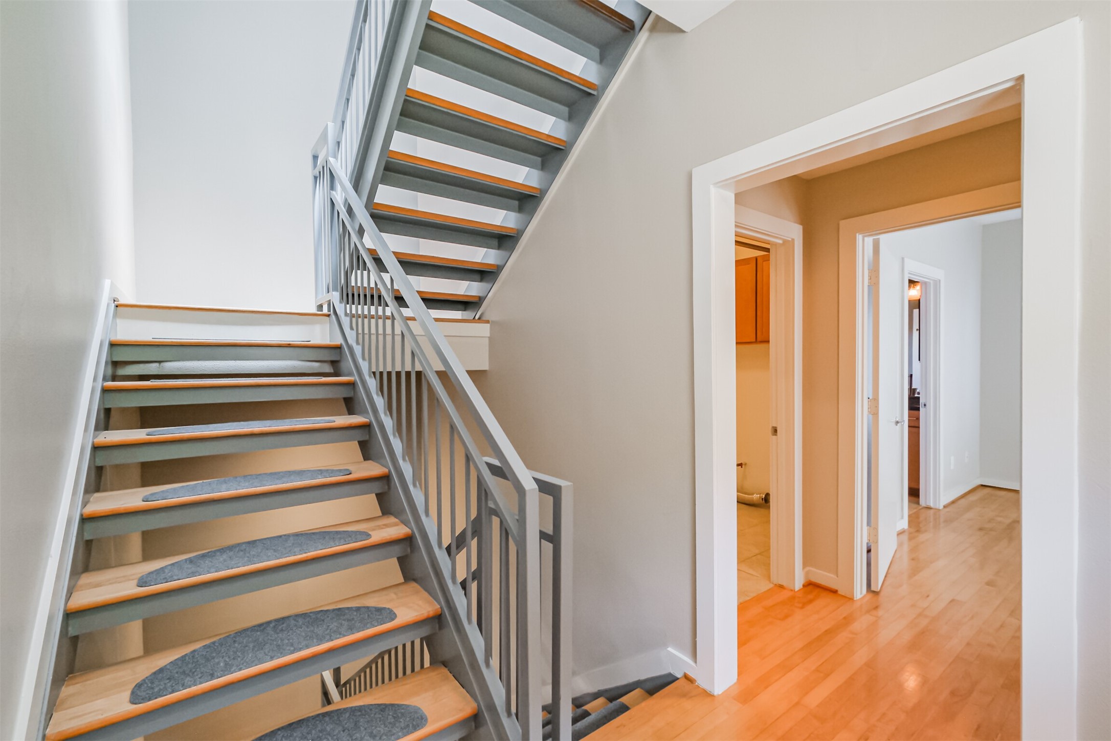 2364 Arlington Street Houston, TX 77008 - Photo 34 of 45 a view of entryway and hall with wooden floor