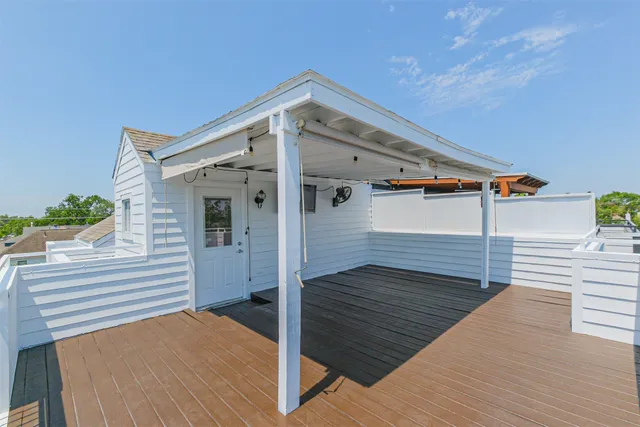 a view of a room with rack and stairs