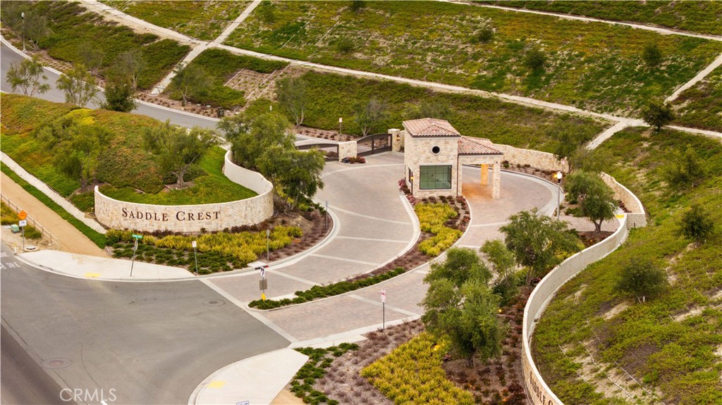 18302 Saddle Crest Silverado, CA 92676 - Photo 39 of 40 an aerial view of a house with swimming pool