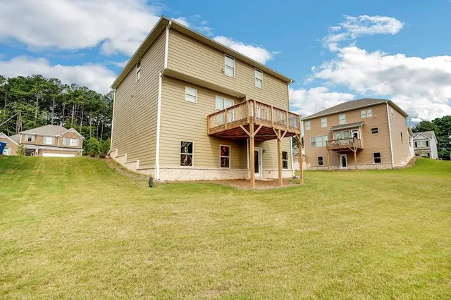a view of a house with a swimming pool