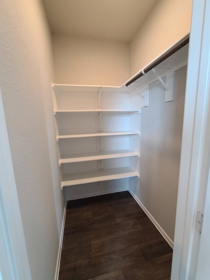141 Bluestem Drive Elgin, TX 78621 - Photo 4 of 19 a view of walk in closet with empty racks