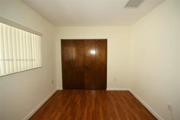 a view of a chairs in a room