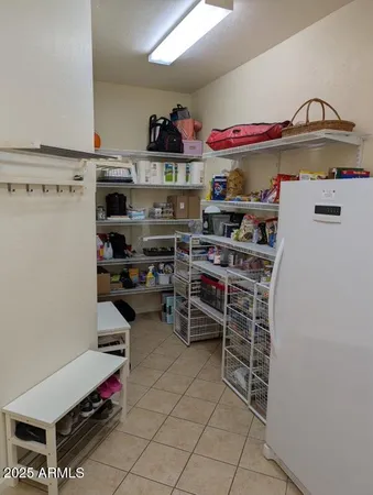 an aerial view of a highlighted house