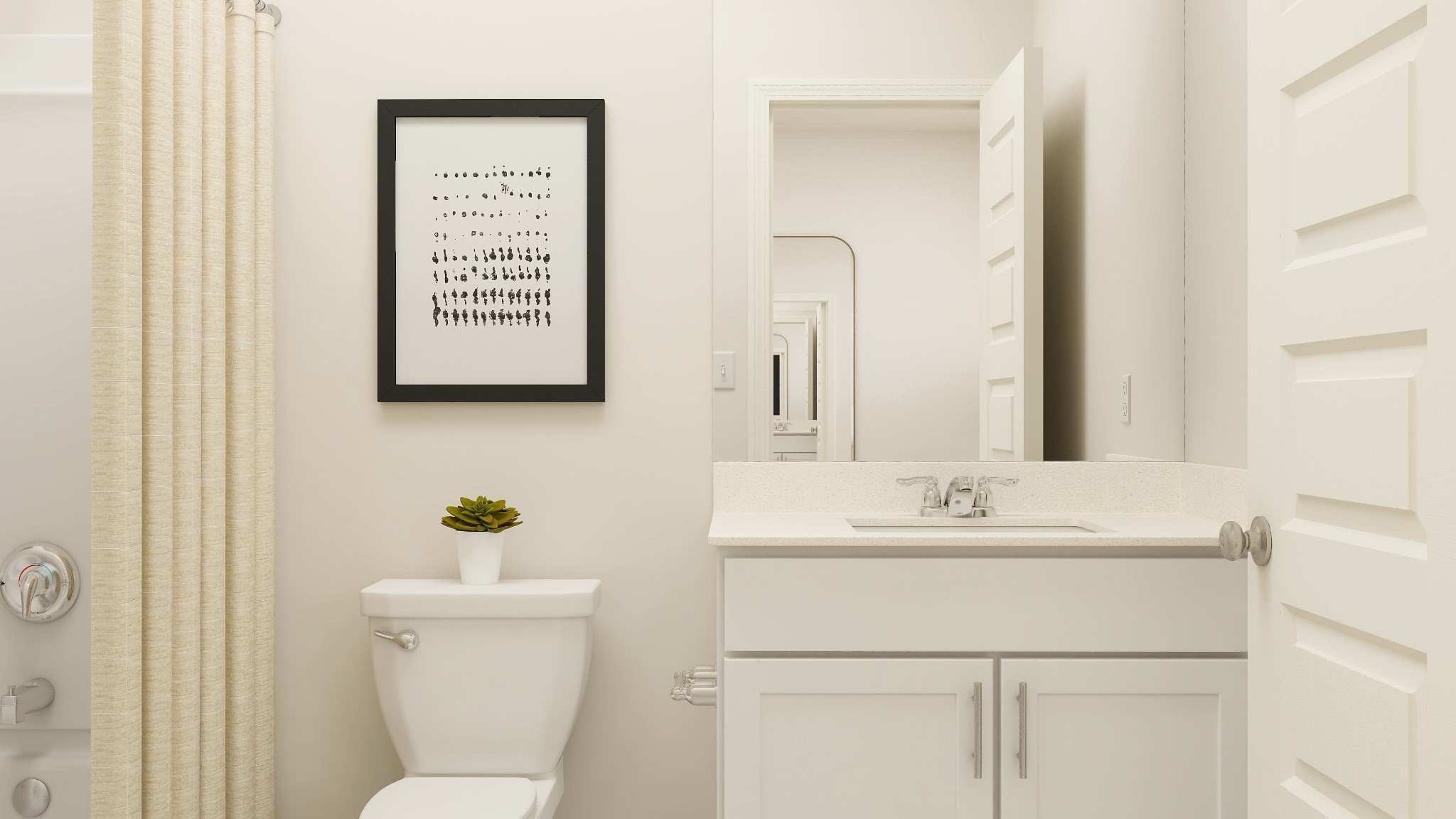 524 Hinton Street Lebanon, TN 37090 - Photo 16 of 20 a bathroom with a toilet sink and mirror