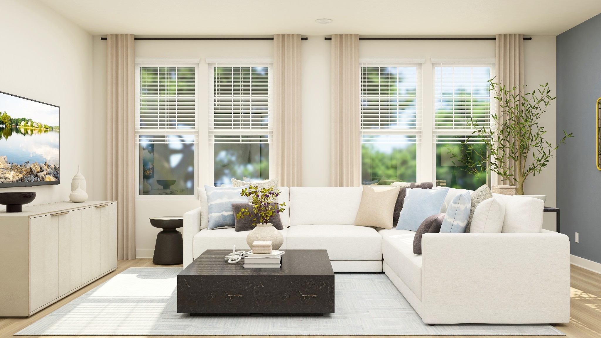 524 Hinton Street Lebanon, TN 37090 - Photo 3 of 20 a living room with furniture and floor to ceiling windows