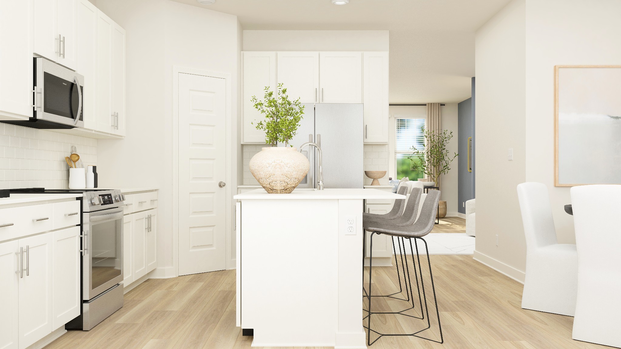 524 Hinton Street Lebanon, TN 37090 - Photo 5 of 20 a view of kitchen with furniture and wooden floor