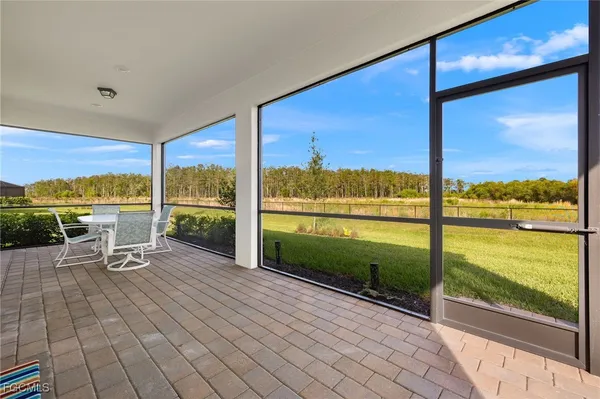 a building view with a ocean view