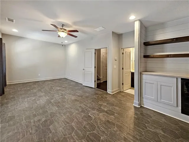 a view of an empty room