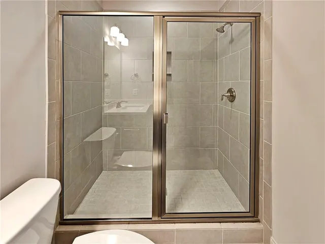 a car parked in a garage