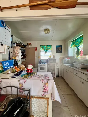 a room with furniture and a rug