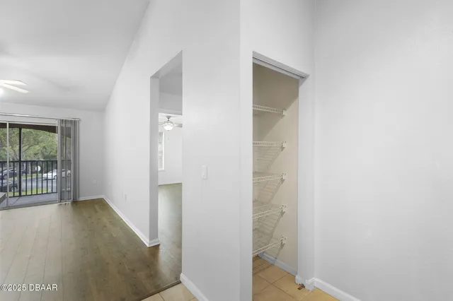 a view of an empty room