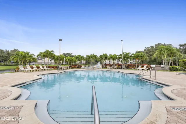 a view of a lake with a city