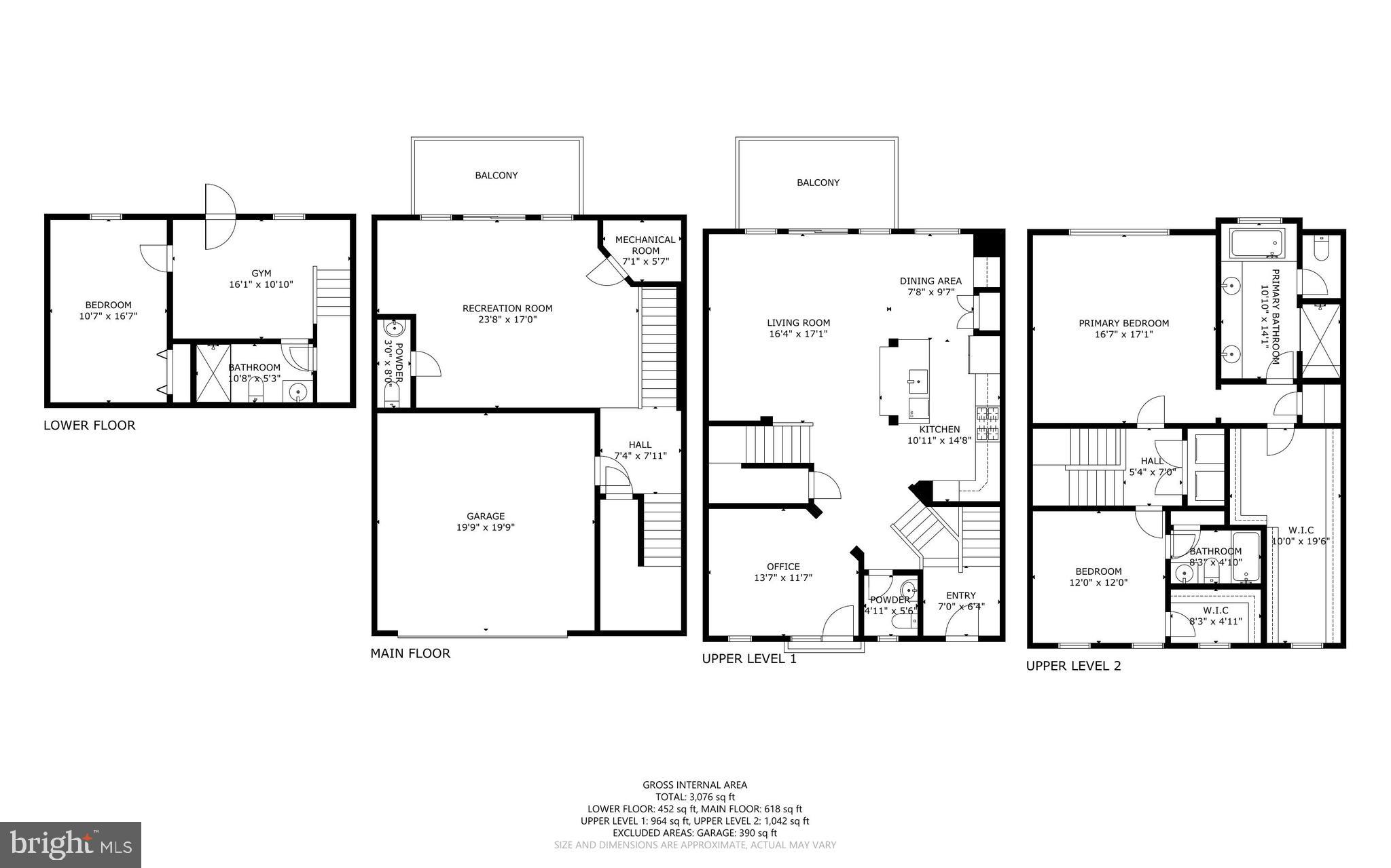 20281 Center Brook Square Sterling, VA 20165 - Photo 47 of 51 a black and white photo of a floor