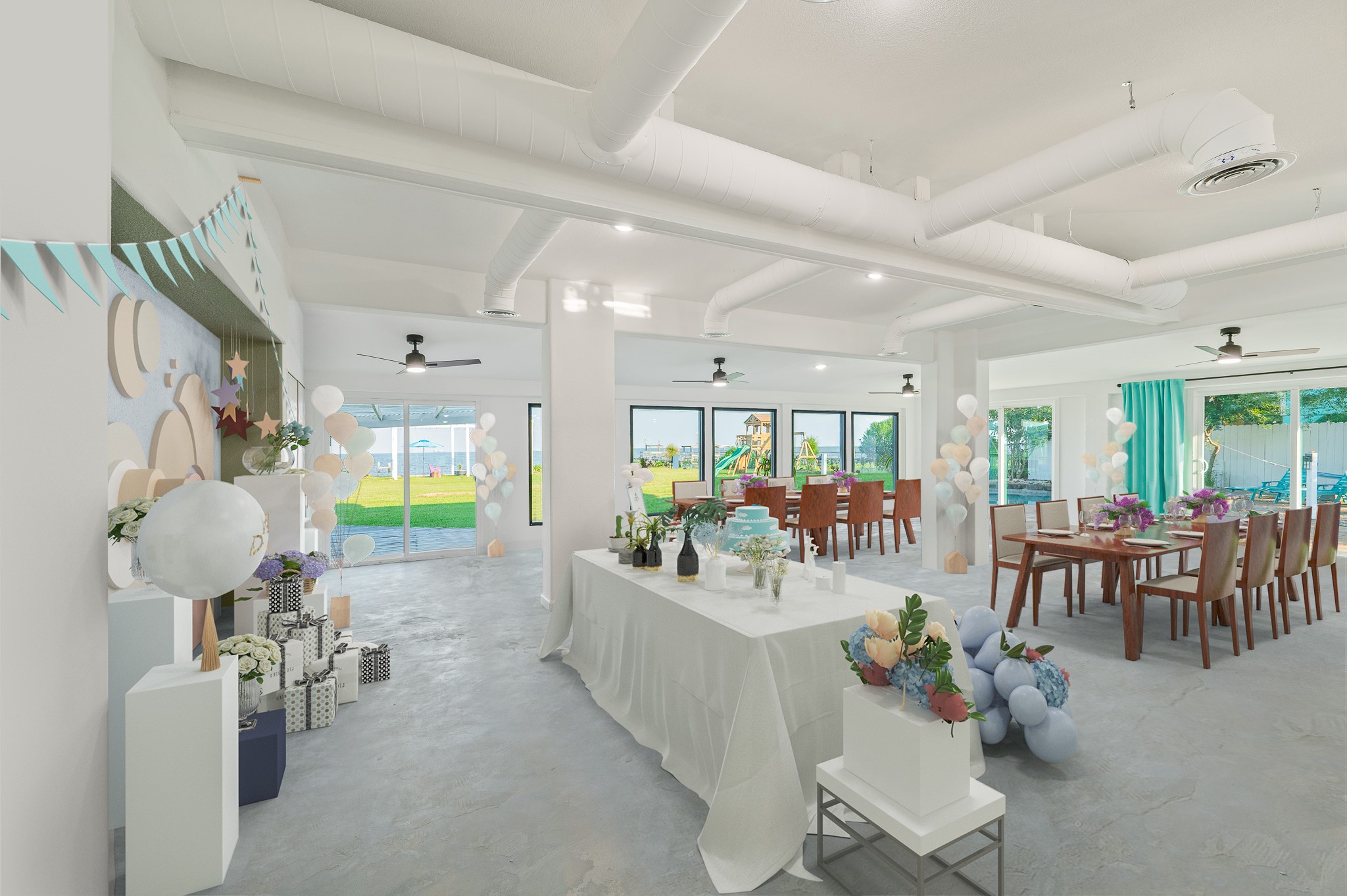 815 5th Street Dickinson, TX 77539 - Photo 20 of 49 a living room with fireplace furniture and a large window
