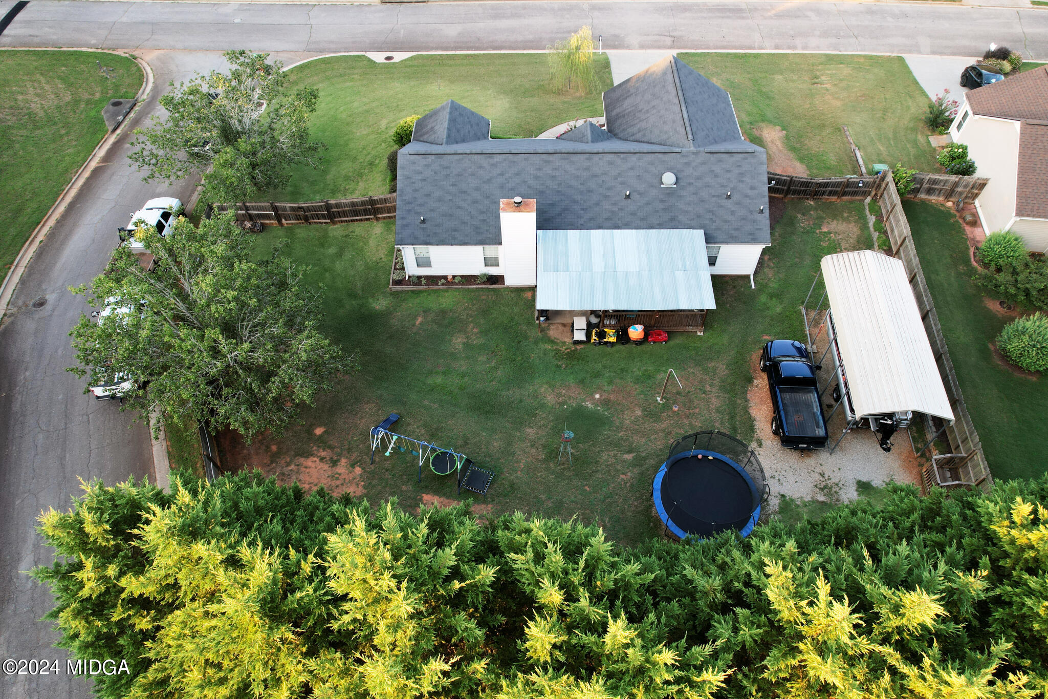 625 Windsor Drive Monroe, GA 30656 - Photo 4 of 27 an aerial view of a house with yard swimming pool and outdoor seating
