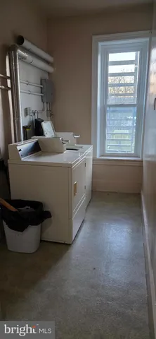 a view of utility room and window