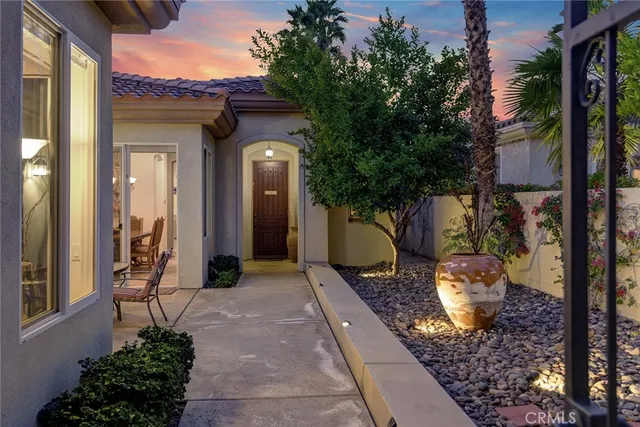 a front view of a house