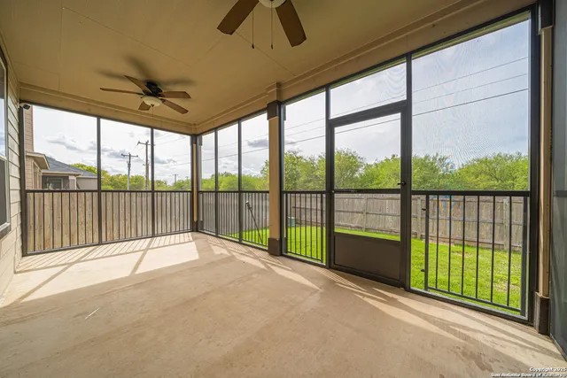 a house view with a garden space