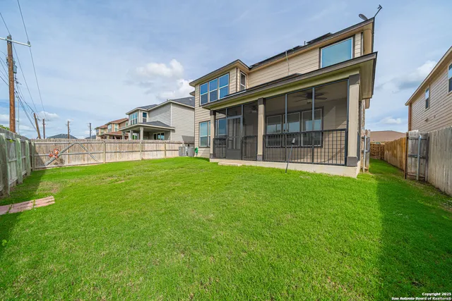 a house view with a garden space