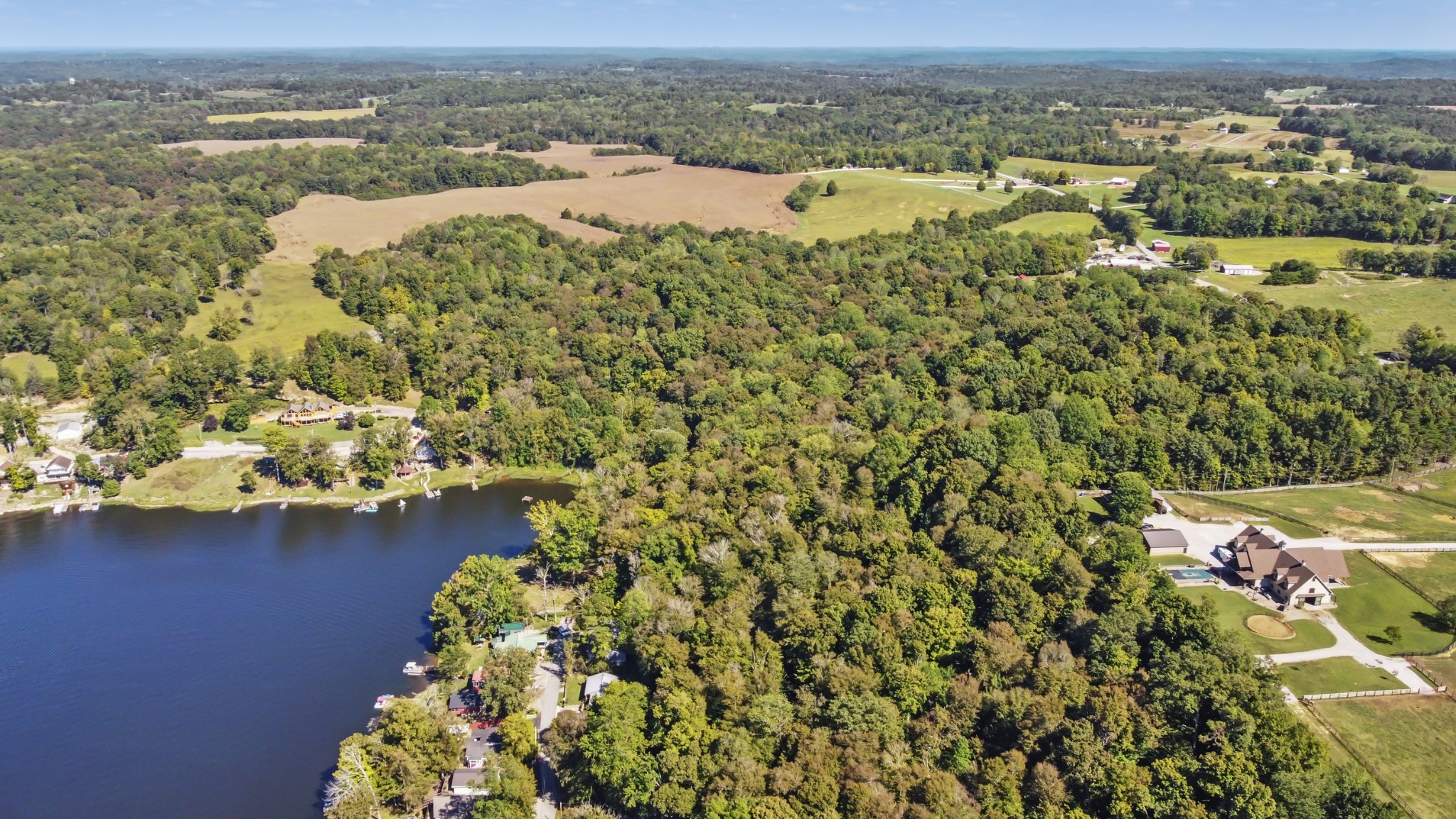 294 Cherokee Boat Dock Road Lewisburg, KY 42256 - Photo 16 of 21 an aerial view of residential houses with outdoor space