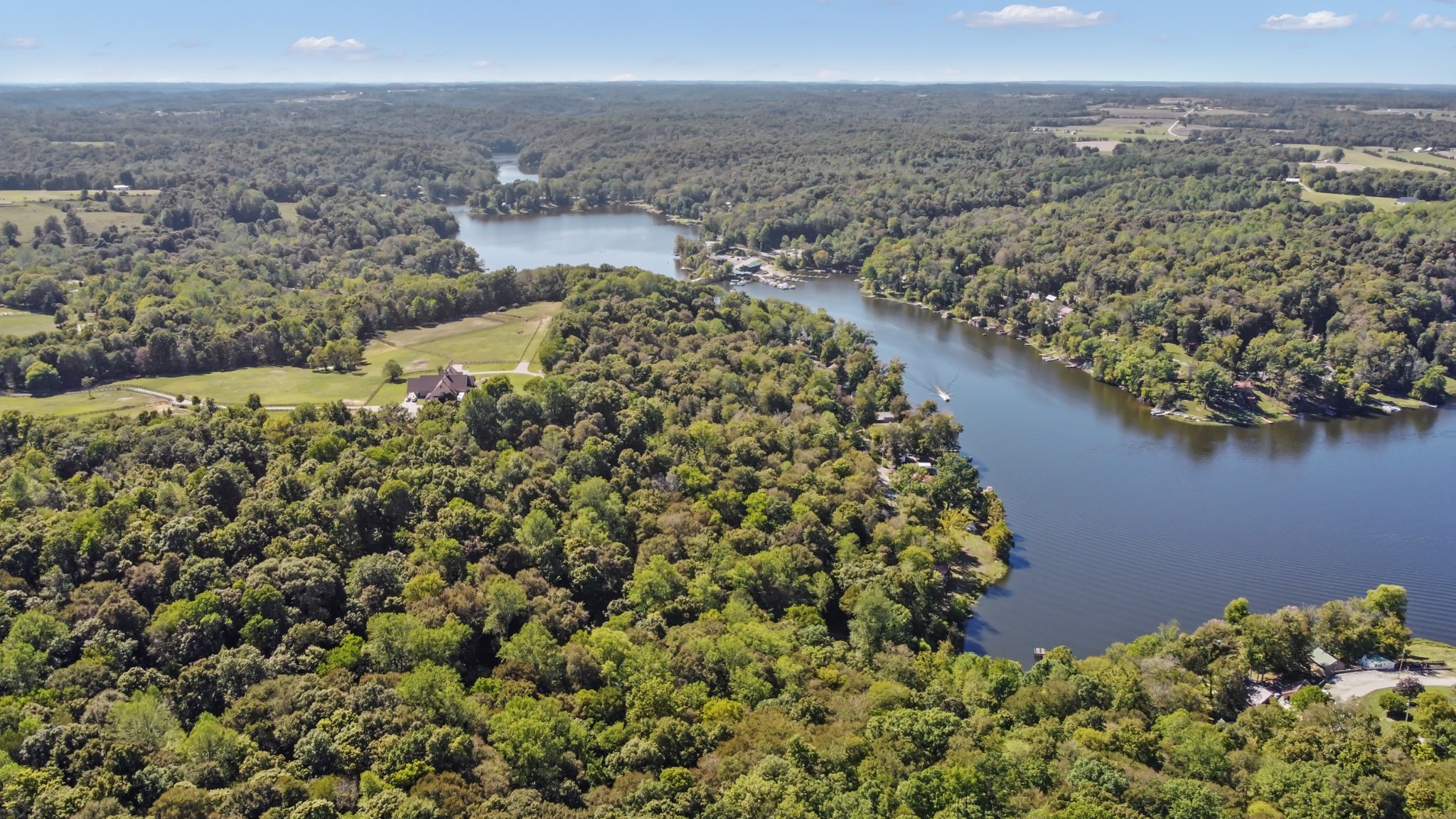 294 Cherokee Boat Dock Road Lewisburg, KY 42256 - Photo 20 of 21 an aerial view of a house with a lake view