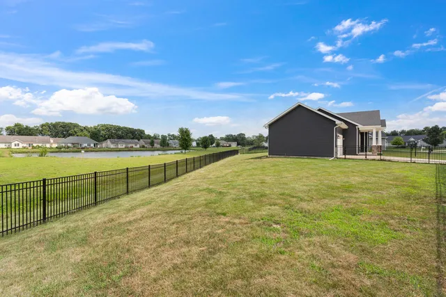 a view of an outdoor space and a yard