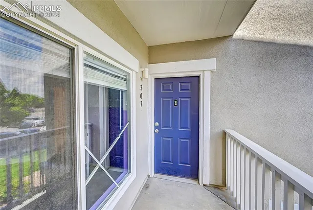 a view of front door