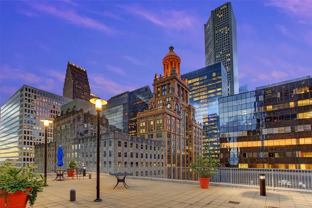 a front view of a building with street view