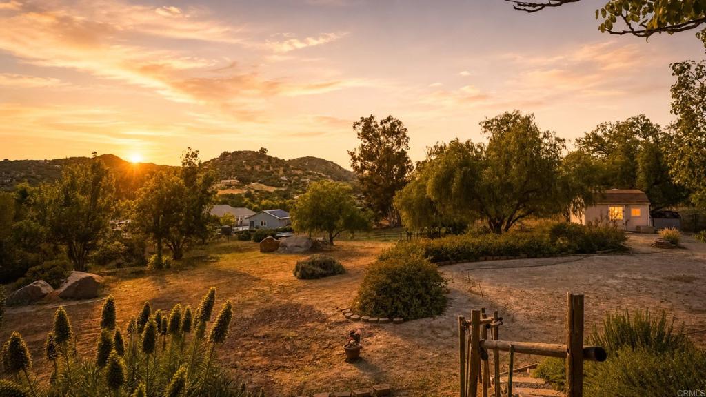 2527 Southern Oak Road Ramona, CA 92065 - Photo 10 of 56 a view of a yard with wooden fence
