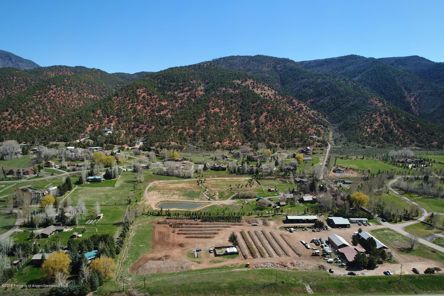 182 Hoaglund Ranch Road Basalt, CO 81621 - Photo 21 of 31 an aerial view of residential house with an outdoor space and seating