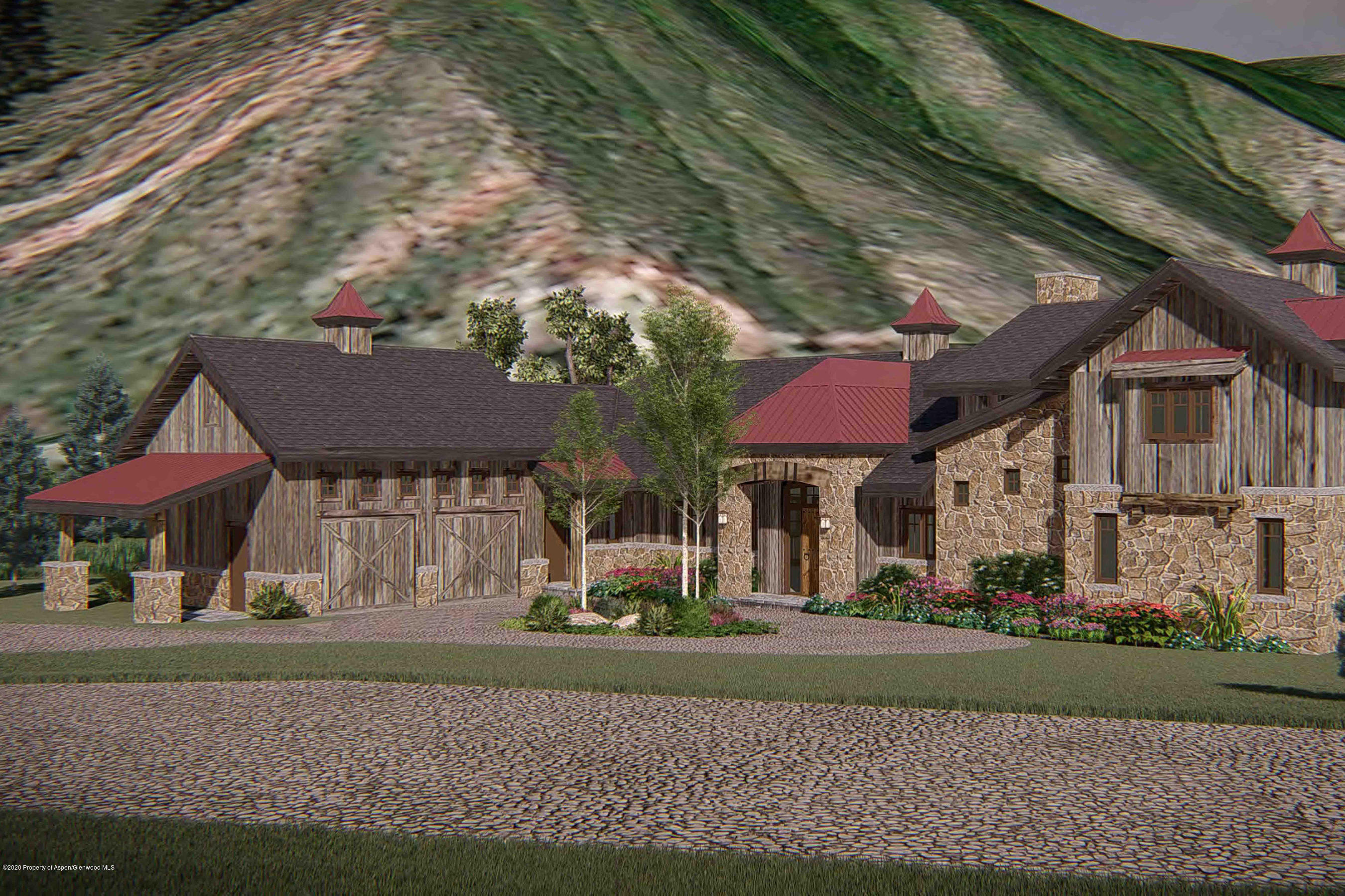 182 Hoaglund Ranch Road Basalt, CO 81621 - Photo 22 of 31 a front view of a house with garden