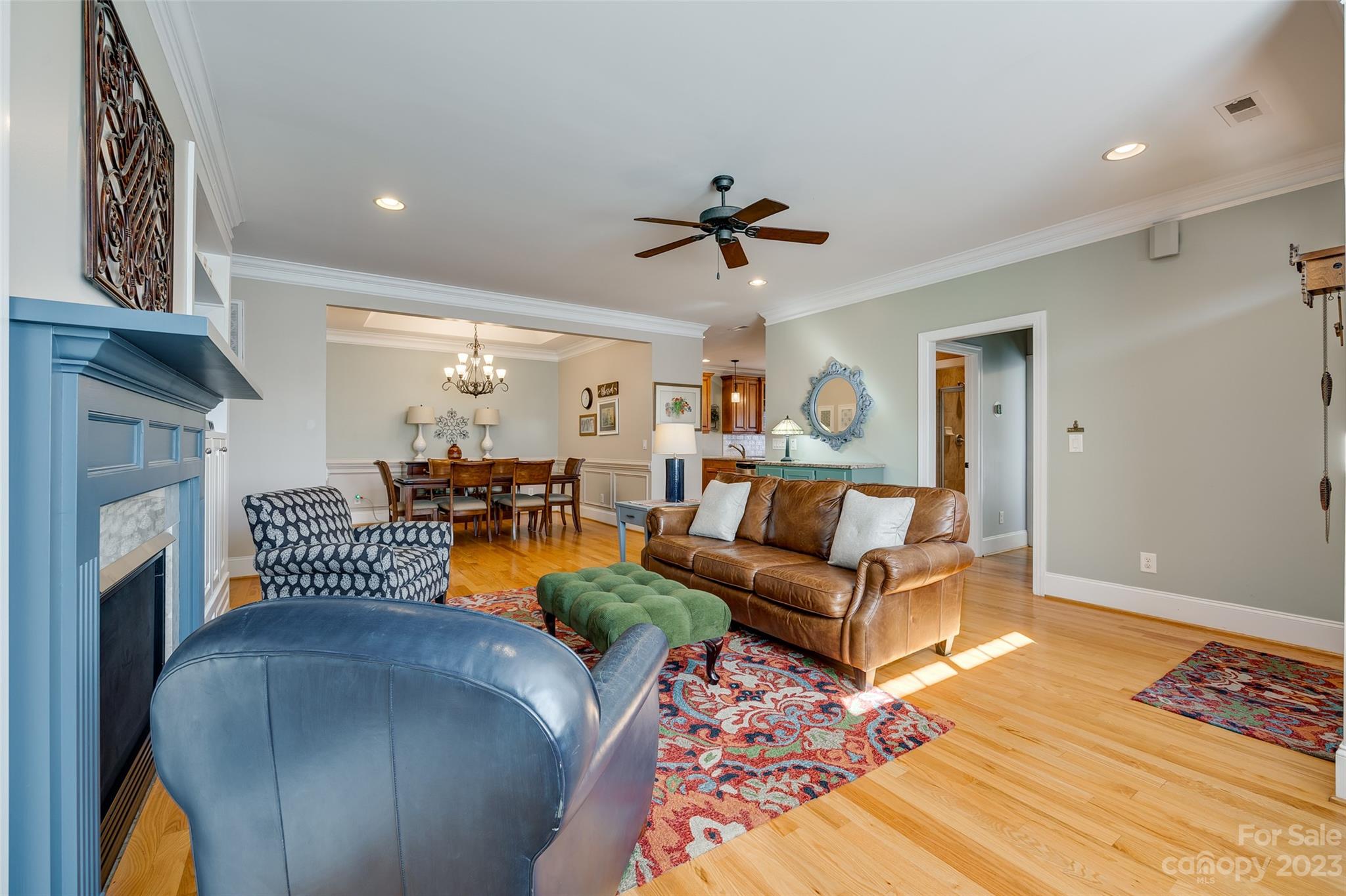 502 Whistling Straits Lane Fort Mill, SC 29708 - Photo 3 of 37 a living room with furniture and a wooden floor