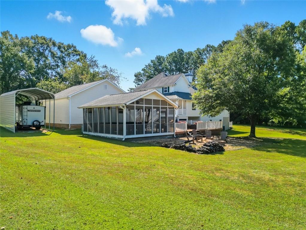 480 Pool Road Hiram, GA 30141 - Photo 13 of 45 a view of a house with swimming pool and porch