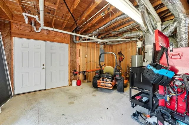 a view of storage and utility room